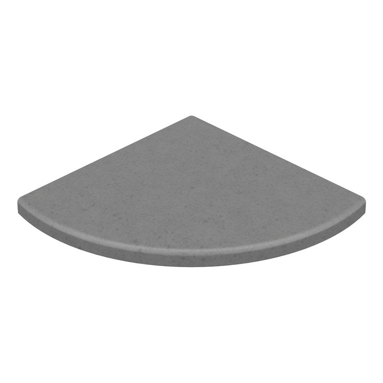 Shower Basket Aerie ES-8 Corner Shelf Ash Gray 8.5 x 8 Inch SMC Wall Mount