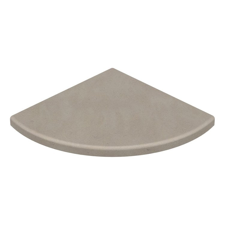 Shower Basket Aerie ES-8 Corner Shelf Limestone 8.5 x 8 Inch SMC Wall Mount