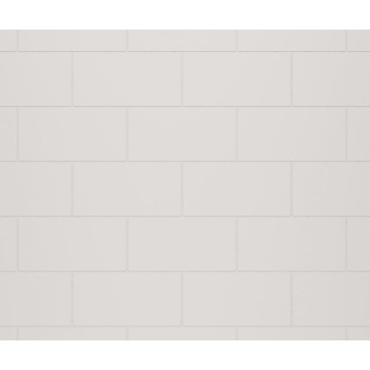 Shower Wall Kit 3 Piece Metro Subway Tile 30 x 62 x 72 Inch White Swanstone - Image 3
