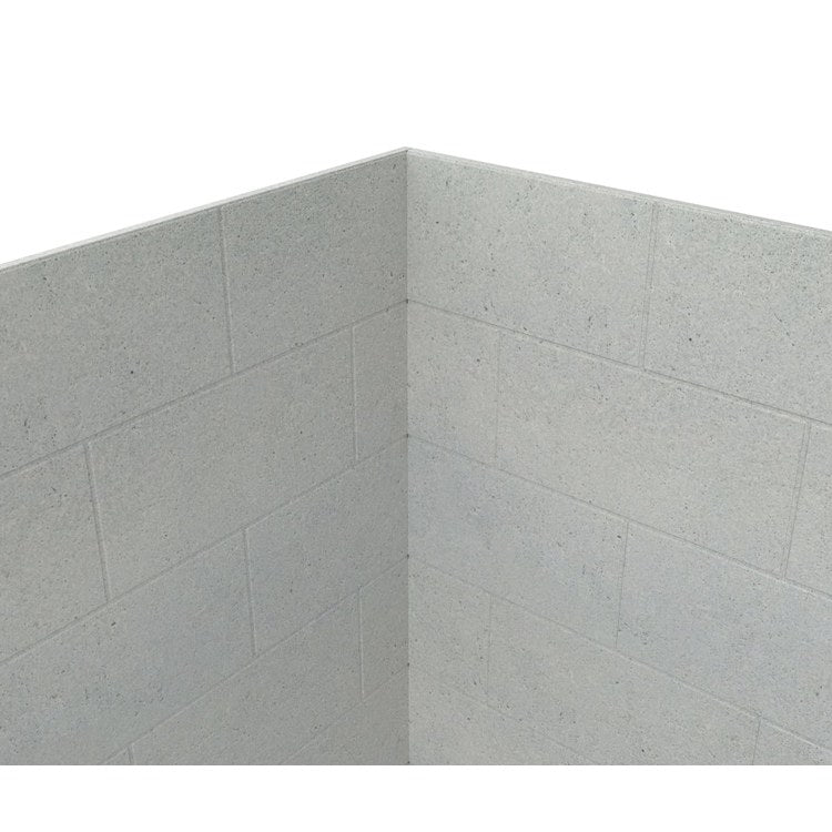 Shower Wall Kit 3 Piece Metro Subway Tile 30 x 62 x 72 Inch Ash Gray Swanstone - Image 2