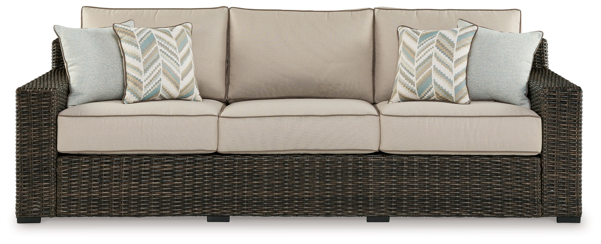 Coastline Bay - Sofa With Cushion - Brown - Image 2