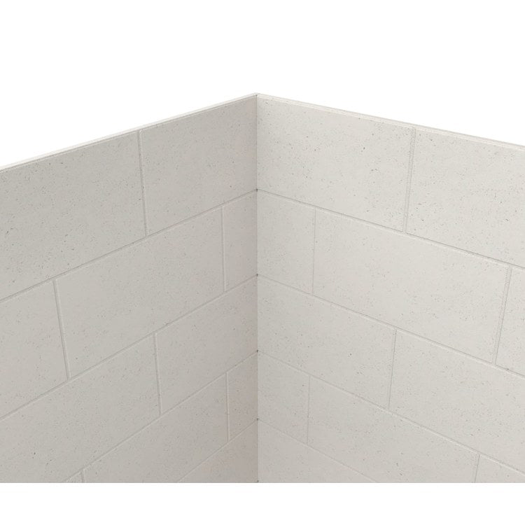 Shower Wall Kit 3 Piece Metro Subway Tile 36 x 36 x 96 Inch Birch Swanstone - Image 2