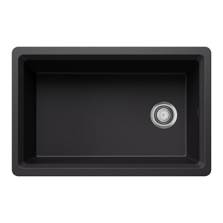 Workstation Inteos 30 Inch Coal Black Silgranit - Image 3