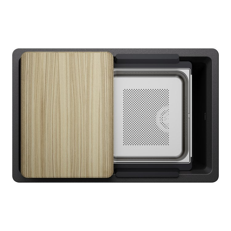 Workstation Inteos 30 Inch Anthracite Silgranit - Image 1