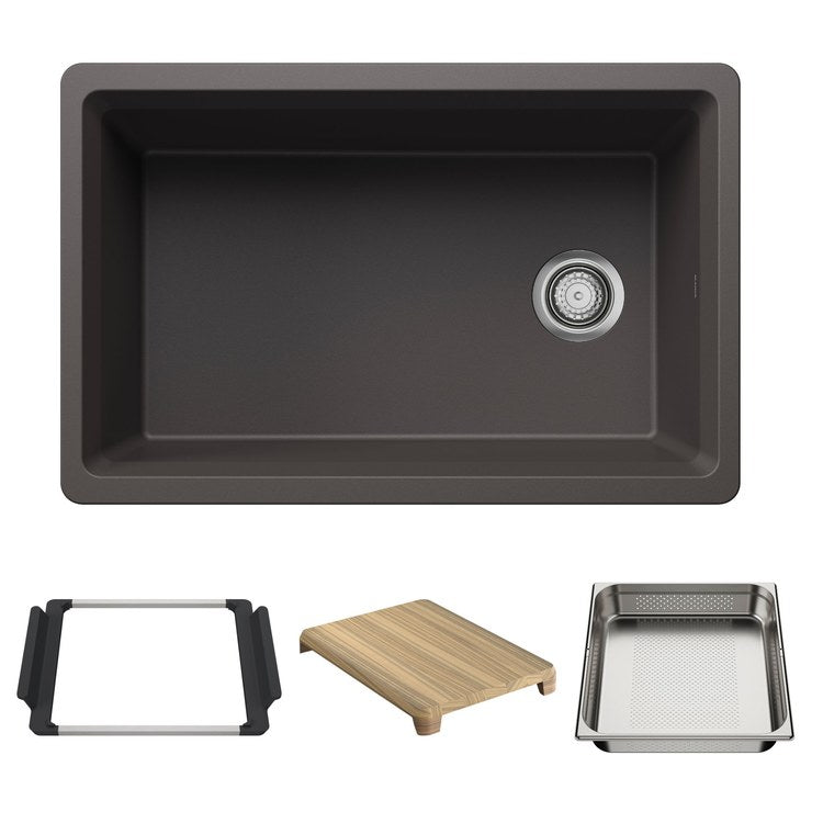 Workstation Inteos 30 Inch Cinder Silgranit - Image 2