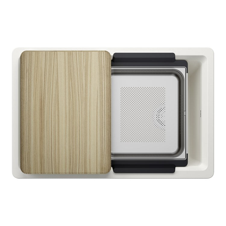 Workstation Inteos 30 Inch White Silgranit - Image 1
