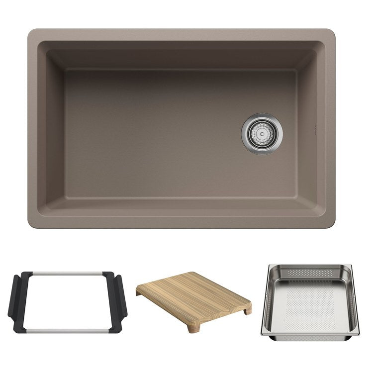 Workstation Inteos 30 Inch Truffle Silgranit - Image 2