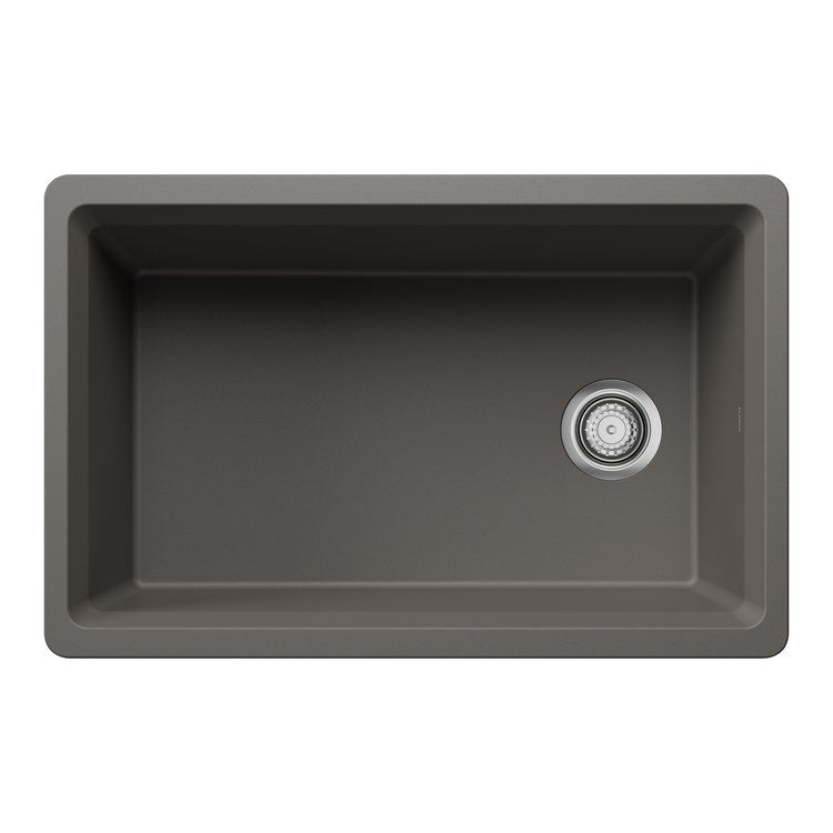Workstation Inteos 30 Inch Volcano Gray Silgranit - Image 3