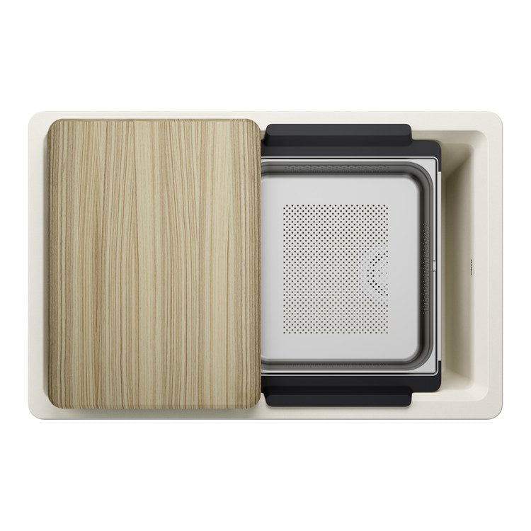 Workstation Inteos 30 Inch Soft White Silgranit - Image 1