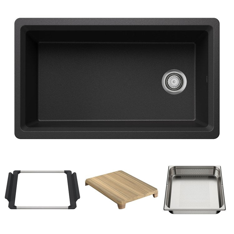 Workstation Inteos 33 Inch Anthracite Silgranit - Image 2