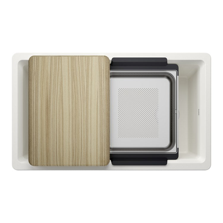 Workstation Inteos 33 Inch White Silgranit - Image 1