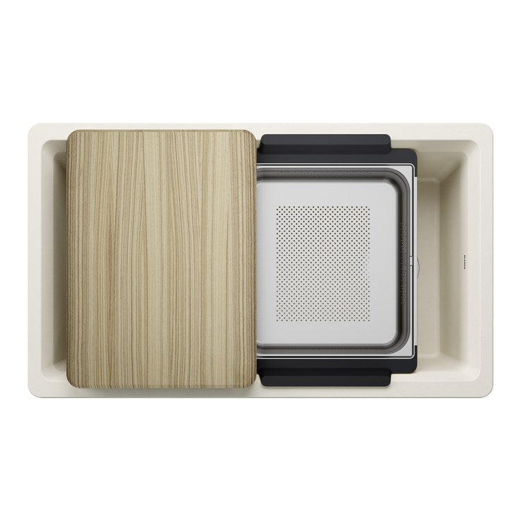 Workstation Inteos 33 Inch Soft White Silgranit - Image 1