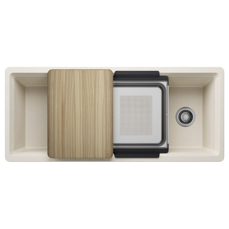 Workstation Inteos 45 Inch Soft White Silgranit - Image 1