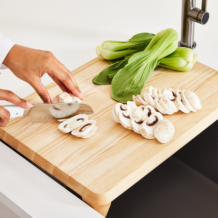 Cutting Board Inteos 18 x 13 Inch Ash Wood for Workstation - Image 2