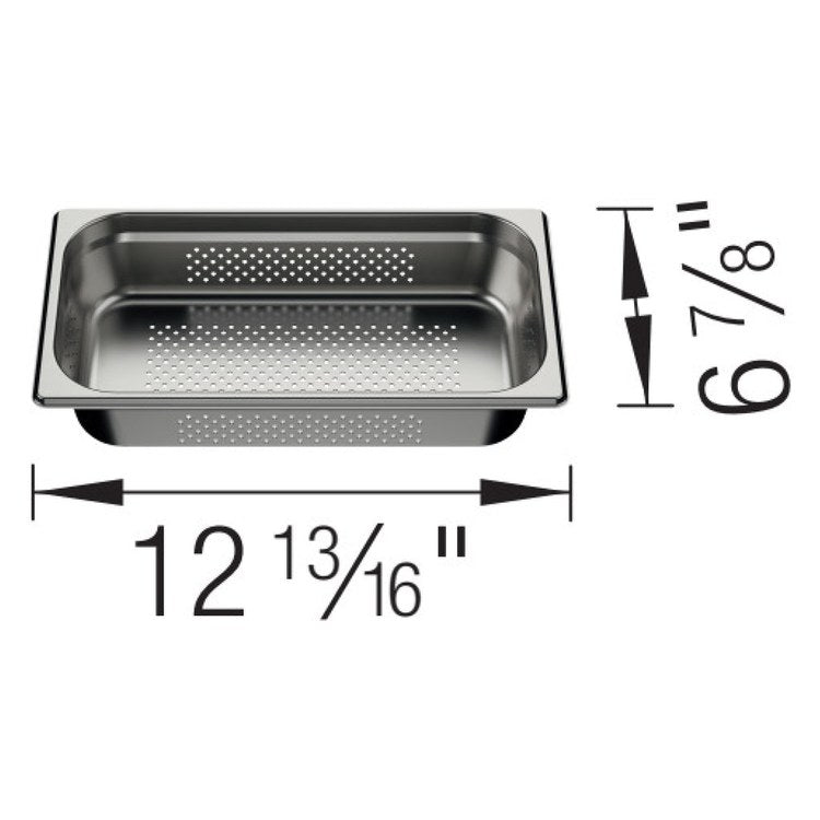 Colander Inteos Small 13 x 7 x 2.5 Inch Stainless Steel for Workstation - Image 3