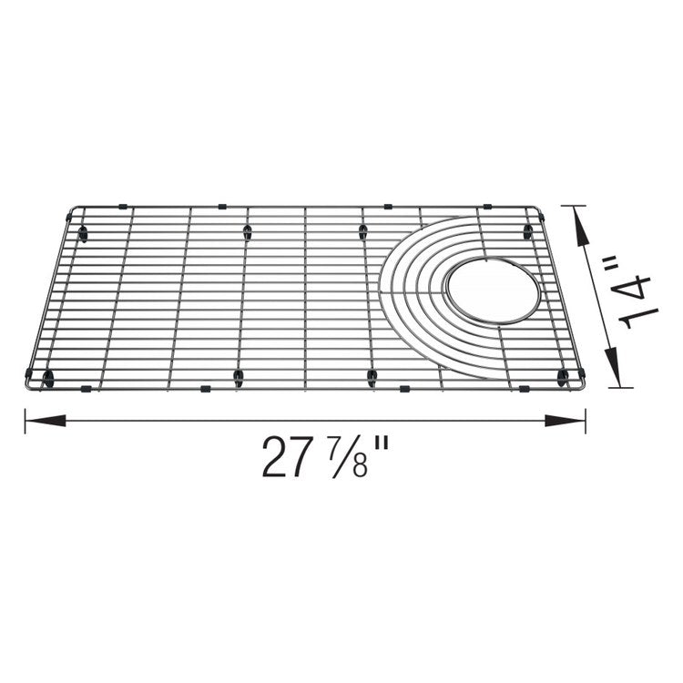 Sink Grid Inteos 28 x 14 Inch Stainless Steel for 33 IN Workstation - Image 2