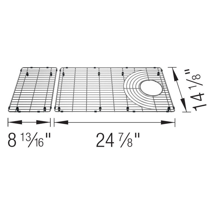 Sink Grid Inteos 34 x 14 Inch Stainless Steel for 39 IN Workstation - Image 2