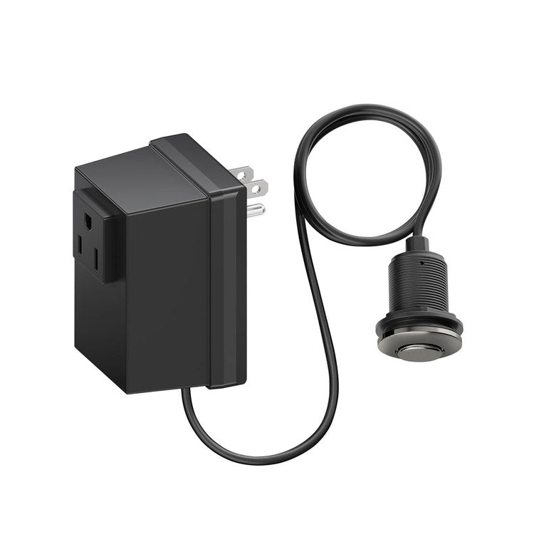 Air Switch Controller Inteos Satin Dark Steel Plastic for Garbage Disposal - Image 1