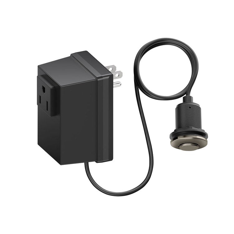 Air Switch Controller Inteos Satin Platinum Plastic for Garbage Disposal