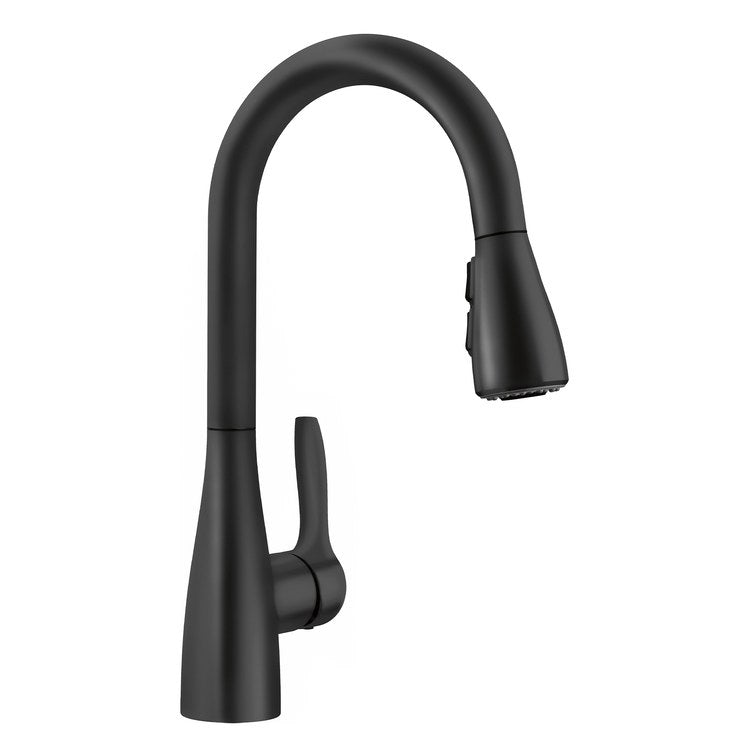 Bar Faucet Atura 1 Lever CEC CALGreen Matte Black Pull Down 2 Function High Arc 360 DEG Swivel 1.5 Gallons per Minute - Image 1