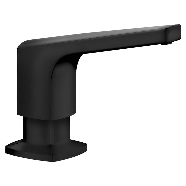Soap Dispenser Rivana Matte Black Deck Mount Solid Brass 10 Fluid Ounce - Image 1
