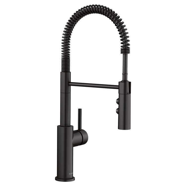 Kitchen Faucet Catris 1 Lever CALGreen CEC Matte Black Pull Down 2 Function Gooseneck 360 DEG Swivel 1 Hole 1.5 Gallons per Minute