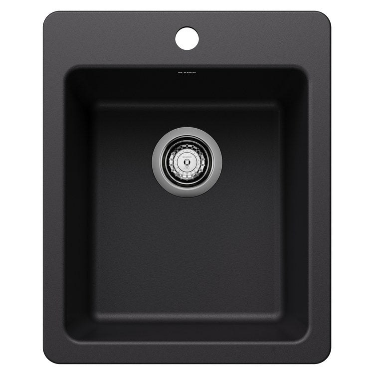 Bar Sink Liven 20.5 x 17 Inch 1 Bowls 1 Hole Coal Black Undermount/Drop-In - Image 1