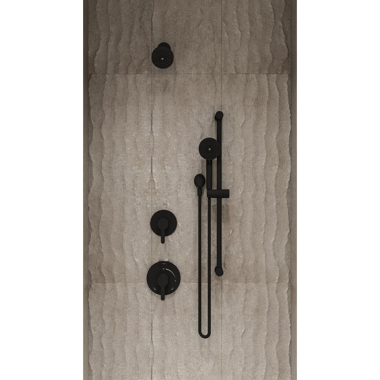 Shower Trim Solarity 1 Lever Matte Black WaterSense ADA 2.0 Gallons per Minute Single Function with HydroMersion for 26 Series Symmons Temptrol Valve - Image 2