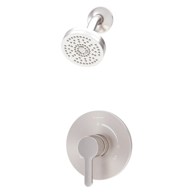 Shower Trim Solarity 1 Lever Satin Nickel WaterSense ADA 1.5 Gallons per Minute Single Function with HydroMersion for 26 Series Symmons Temptrol Valve - Image 1