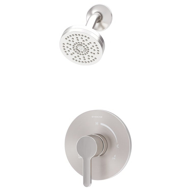 Shower Trim Solarity 1 Lever Satin Nickel WaterSense ADA 2.0 Gallons per Minute Single Function with HydroMersion for 26 Series Symmons Temptrol Valve - Image 1