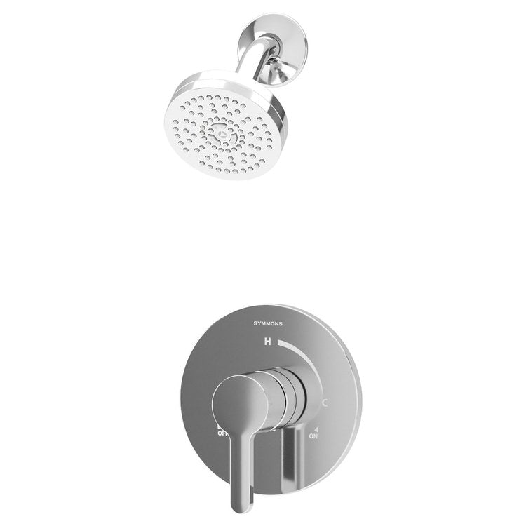 Shower Trim Solarity 1 Lever Polished Chrome WaterSense ADA 2.0 Gallons per Minute Single Function with HydroMersion for 16 Series Symmons Temptrol Valve - Image 1