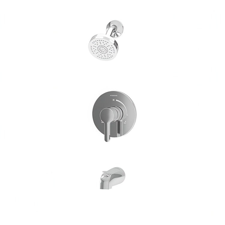Tub and Shower Trim Solarity 1 Lever Polished Chrome WaterSense ADA 2.0 Gallons per Minute for 26 Series Symmons Temptrol Valve - Image 1
