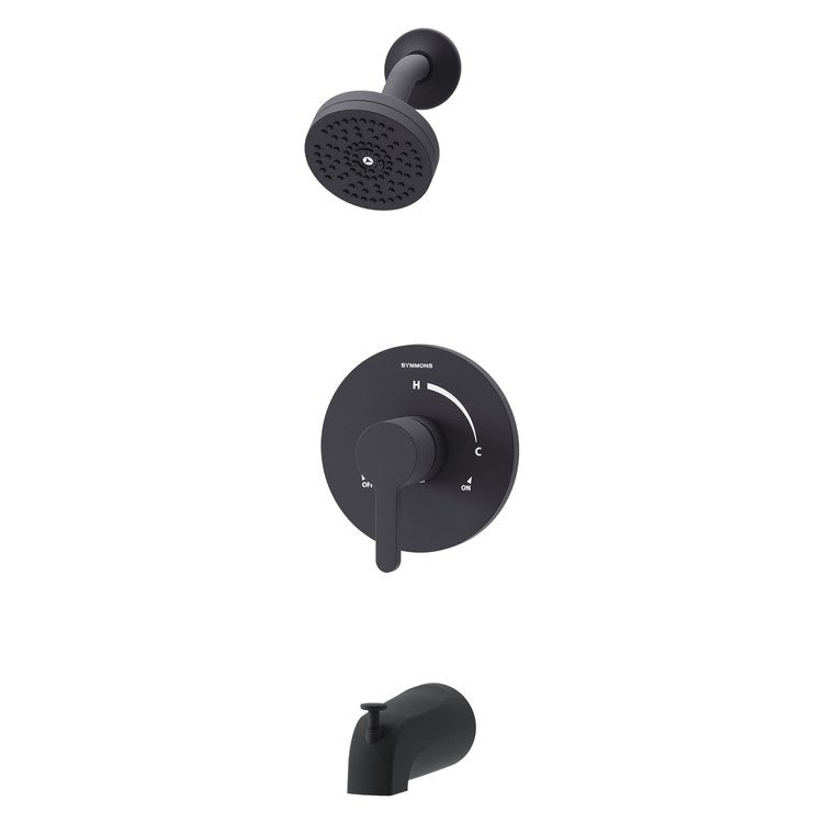 Tub and Shower Trim Solarity 1 Lever Matte Black WaterSense ADA 2.0 Gallons per Minute for 26 Series Symmons Temptrol Valve - Image 1