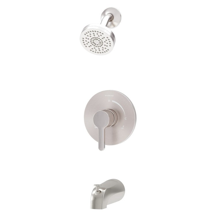 Tub and Shower Trim Solarity 1 Lever Satin Nickel WaterSense ADA 1.5 Gallons per Minute for 26 Series Symmons Temptrol Valve - Image 1