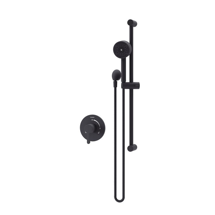 Handshower Trim Solarity 1 Lever Matte Black WaterSense/CALGreen ADA Round 1 Function 1.5 Gallons per Minute