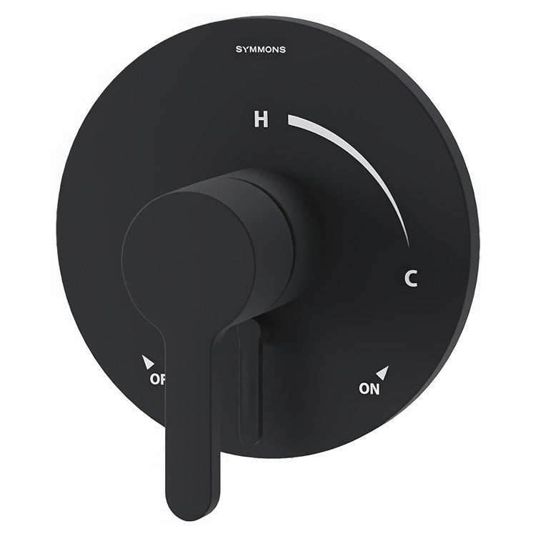 Shower Valve Trim Solarity 2 Lever Matte Black ADA for S16 Series Symmons Temptrol Valve - Image 1