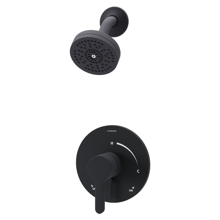 Shower Trim Solarity 2 Lever Matte Black WaterSense ADA 1.5 Gallons per Minute Single Function with HydroMersion for S26 Series Symmons Temptrol Valve - Image 1