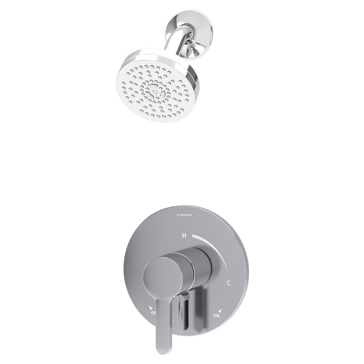 Shower Trim Solarity 2 Lever Polished Chrome WaterSense ADA 2.0 Gallons per Minute Single Function with HydroMersion for S26 Series Symmons Temptrol Valve - Image 1
