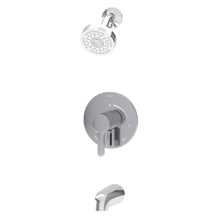 Tub and Shower Trim Solarity 1 Lever Polished Chrome WaterSense ADA 2.0 Gallons per Minute for S26 Series Symmons Temptrol Valve - Image 1
