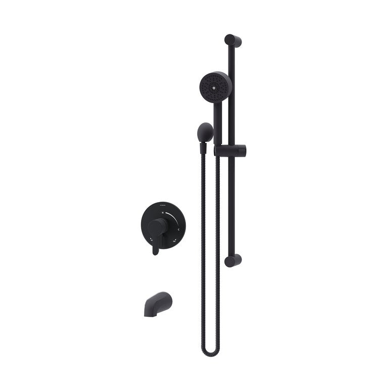 Tub and Shower Trim Solarity 1 Lever Matte Black WaterSense ADA 2.0 Gallons per Minute for S26 Series Symmons Temptrol Valve - Image 1