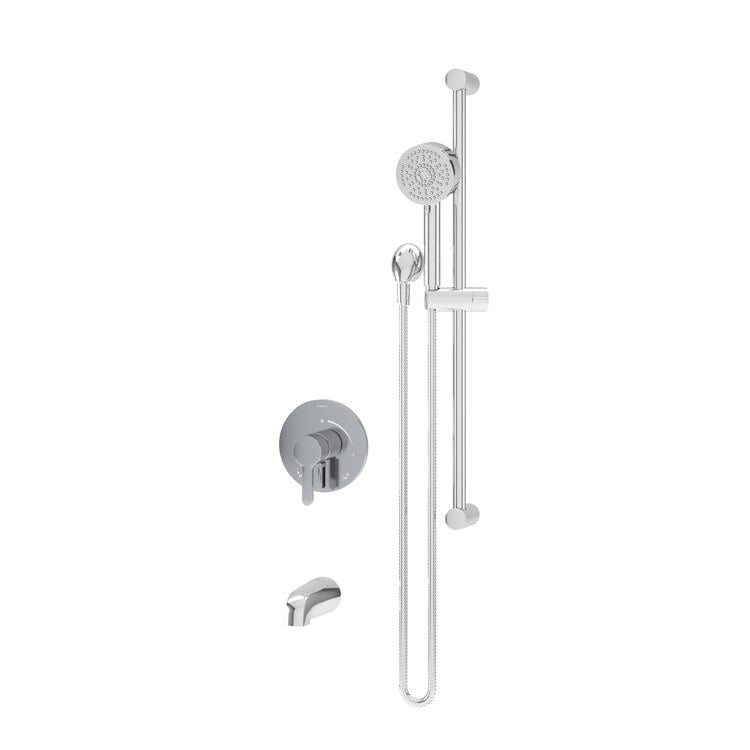 Tub and Shower Trim Solarity 1 Lever Polished Chrome WaterSense ADA 2.0 Gallons per Minute for S16 Series Symmons Temptrol Valve - Image 1