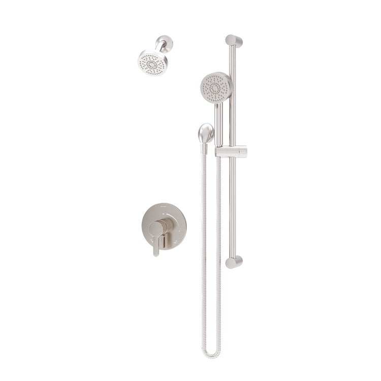 Shower Trim Solarity 1 Lever Satin Nickel WaterSense ADA 1.5 Gallons per Minute Single Function with HydroMersion for S26 Series Symmons Temptrol Valve - Image 1