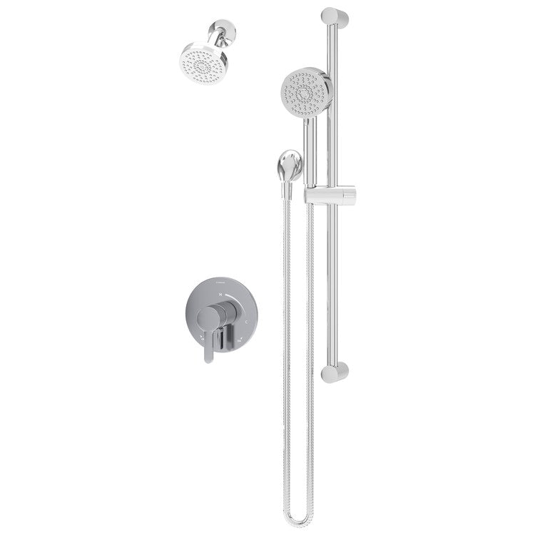 Shower Trim Solarity 1 Lever Polished Chrome WaterSense ADA 2.0 Gallons per Minute Single Function with HydroMersion for S16 Series Symmons Temptrol Valve - Image 1