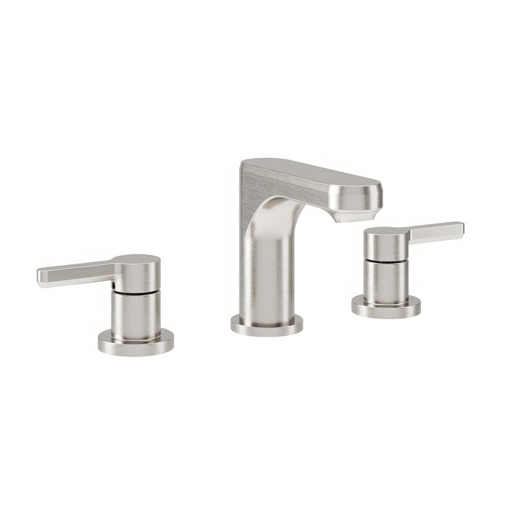Lavatory Faucet Solarity Widespread 8 to 16 Inch Spread 2 Lever ADA WaterSense Satin Nickel 1.2 Gallons per Minute Deck Fixed Push-Pop 3 Hole - Image 2