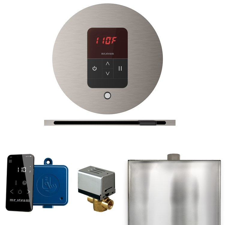 Steam Kit Basic Butler Linear Brushed Nickel Control Package Linear Round - Image 1
