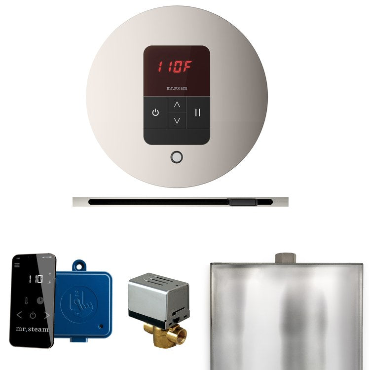 Steam Kit Basic Butler Linear Polished Nickel Control Package Linear Round - Image 1