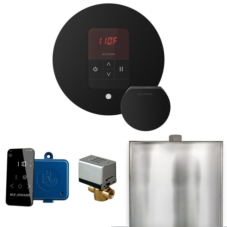 Steam Kit Basic Butler Matte Black Control Package Round - Image 1