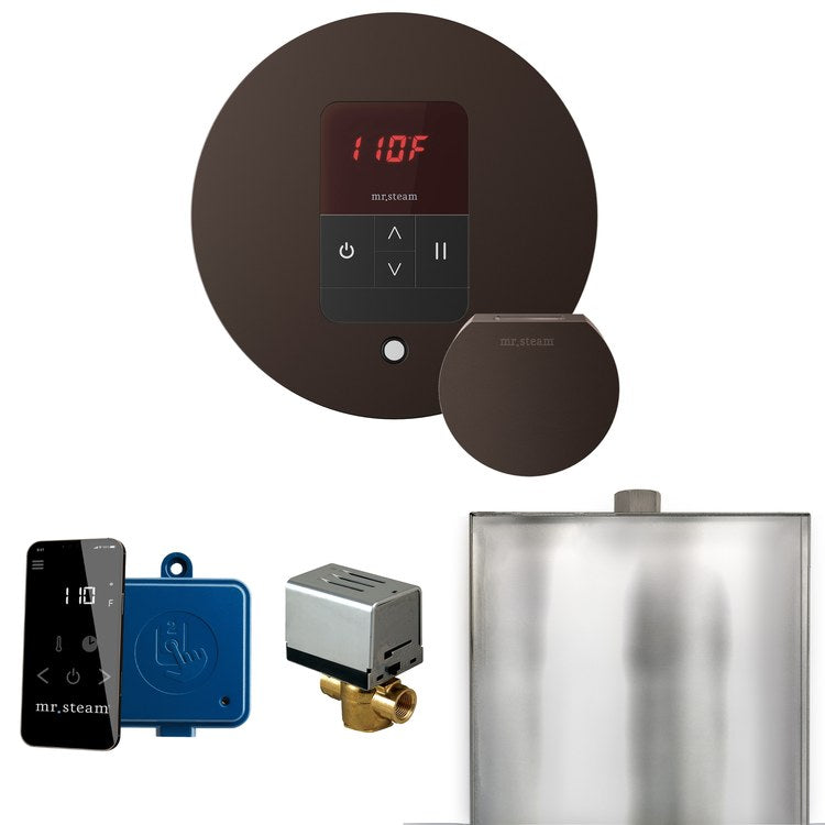 Steam Kit Basic Butler Oil Rubbed Bronze Control Package Round - Image 1