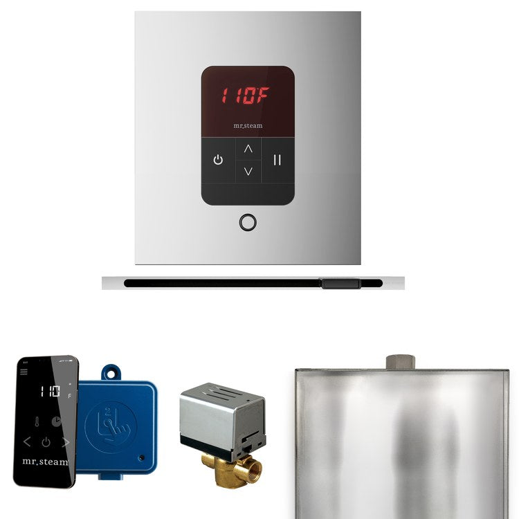 Steam Kit Basic Butler Linear Polished Chrome Control Package Linear Square - Image 1