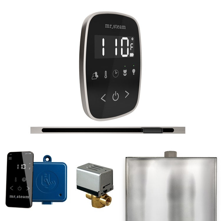 Steam Kit ButlerFlex Linear Black/Brushed Nickel Control Package for MS90 to MSSUPER3 - Image 1